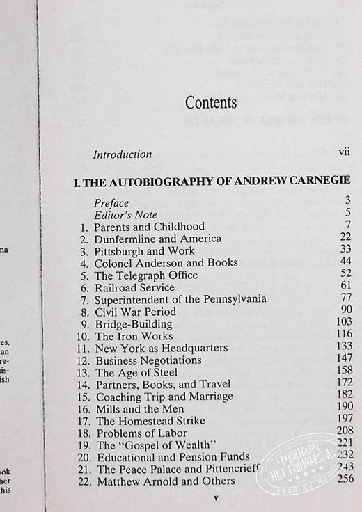 【中商原版】Autobiography of Andrew Carnegie 安德鲁卡内基自传英文原版 商品图4