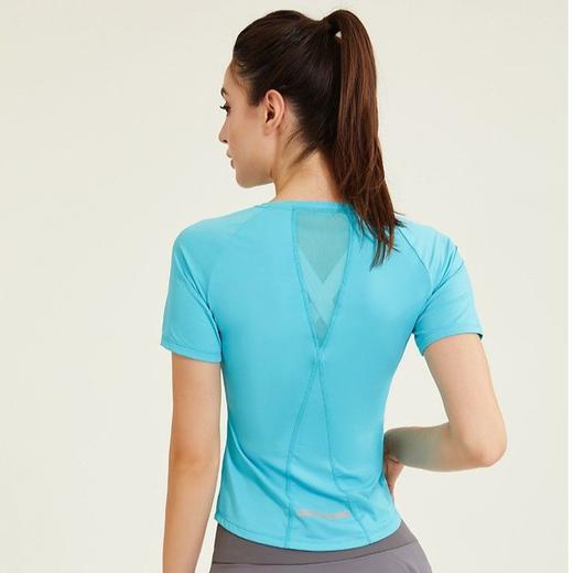 范斯蒂克后背网纱速干运动短袖 商品图0