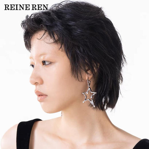 不规则立体星星多戴法耳饰 商品图1