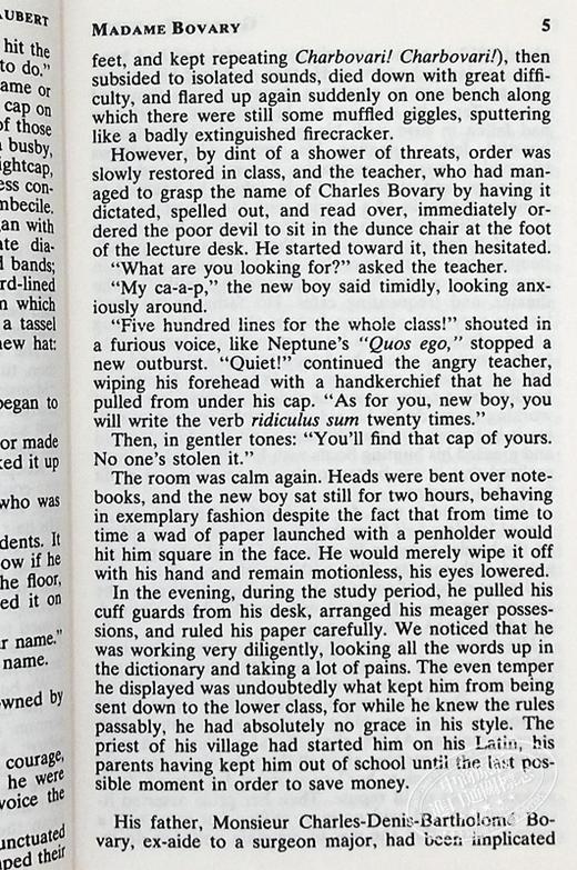 【中商原版】包法利夫人 英文原版 Madame Bovary /Gustave Flaubert/Signet Classics 福楼拜 经典文学 商品图6