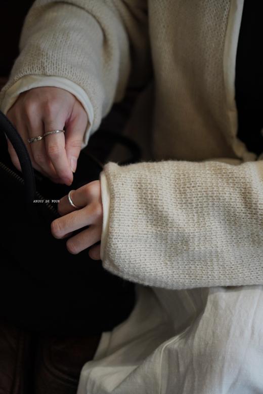 elsa esturgie 收腰绑带开襟毛衣(内衬有机棉) 商品图9