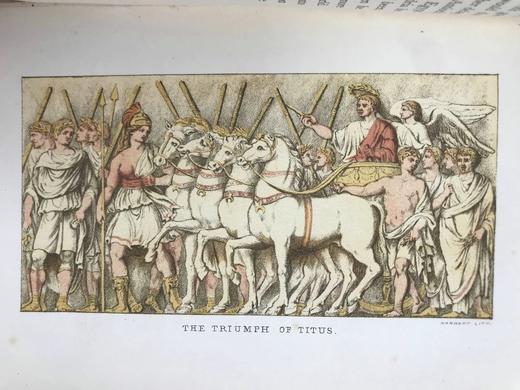 1881年 耶路撒冷末日的故事 8幅彩色插图 漆布精装32开 商品图6