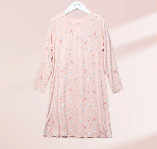 SCHIESSER舒雅童装秋季新品女童莫代尔连衣裙家居睡裙3F/18604D 商品图0