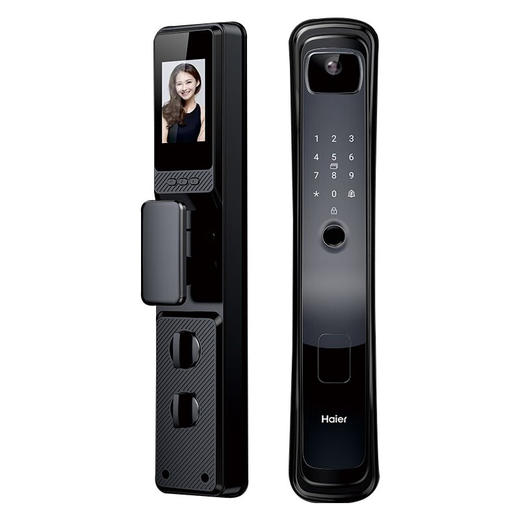 海尔智能门锁 指纹锁智能门锁全自动可视猫眼带摄像头电子锁家 HFA-50V-U1 商品图0