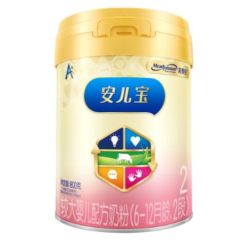 美赞臣安儿宝较大婴儿配方奶粉罐装(6-12月龄）2段800g 商品图0