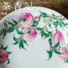 茶香记  徐窑 八桃过枝壶承（赏盘） 宫廷粉彩 精致典雅 八桃五蝠 寓意美好 商品缩略图2
