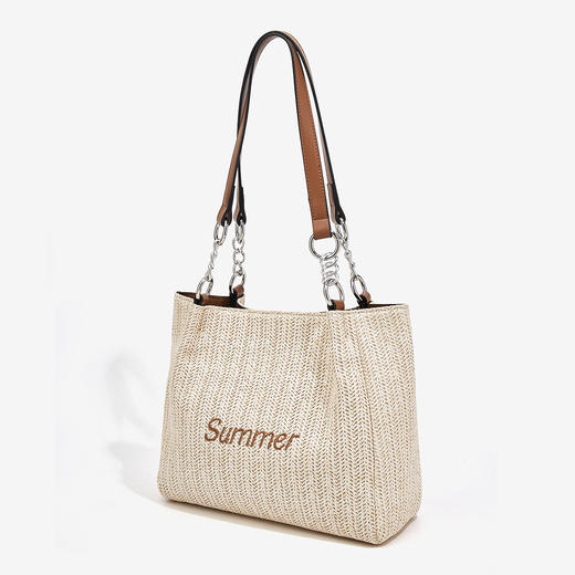 Safiya/索菲娅2023新款时尚大容量托特包百搭女士手提包单肩斜挎女包SF9151092Y 商品图4