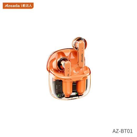 「透明设计！沉浸体验」Azeada 无线蓝牙耳机TWS长续航运动降噪男女通用透明耳机 数码配件 商品图4