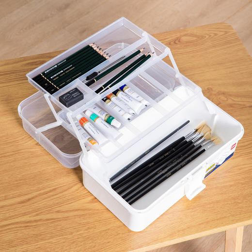 得力68302_中号美术工具箱(白色)(个) 商品图5