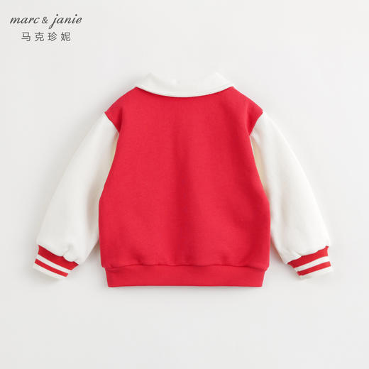 马克珍妮秋冬新款男女童国潮小龙人polo领运动卫衣儿童上衣232077 商品图1