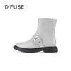Dfuse迪芙斯冬季新款牛皮圆头短靴厚底户外休闲靴DF34116112 商品缩略图1