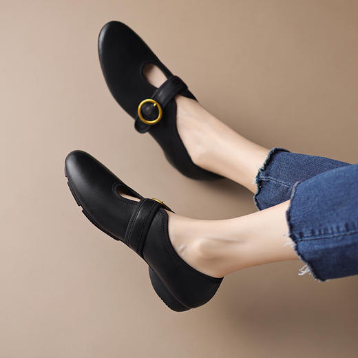 复古原宿风，平底奶奶鞋单鞋RGZ-3511 商品图7