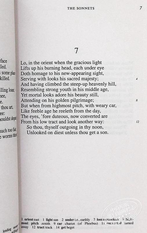 莎士比亚十四行诗 英文原版文学 英文版 英文原版书 Signet Classics: The Sonnets William Shakespeare Signet Classics 商品图7