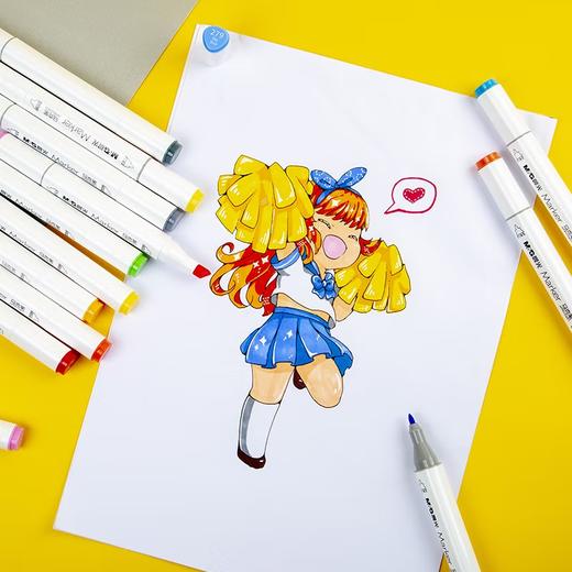 晨光马克笔APMV0901双头三角杆24色（酒清） 商品图1