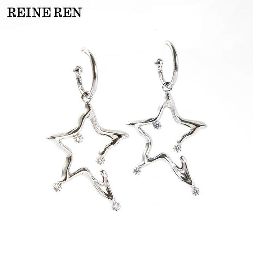不规则立体星星多戴法耳饰 商品图0