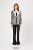 撞色翻领千鸟格双色亮片西装外套 商品缩略图0