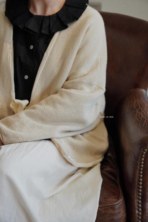 elsa esturgie 收腰绑带开襟毛衣(内衬有机棉) 商品图13