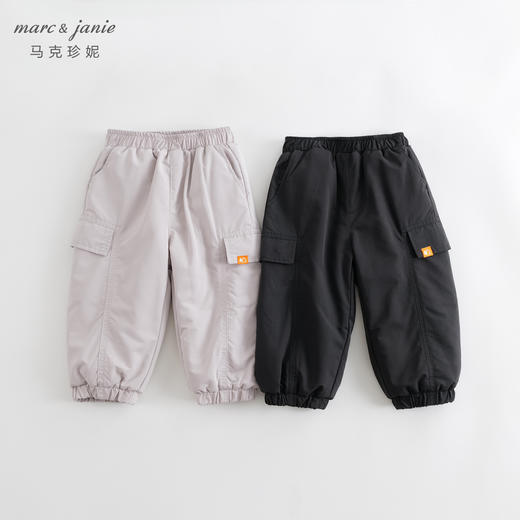 【加绒】马克珍妮冬装新款 男童城市户外保暖束脚裤工装裤232007 商品图0