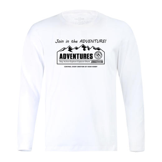 自由基地秋冬新款长袖T恤全棉打底简约越野元素设计户外休闲队服 NMT-2061 商品图2