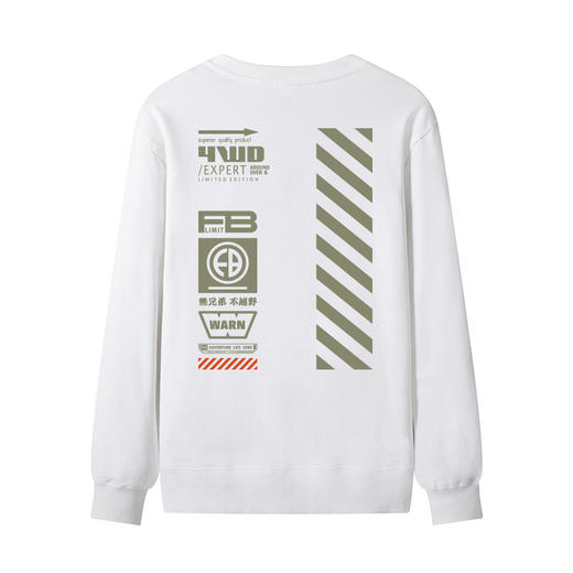 自由基地秋冬男女通勤情侣款休闲卫衣圆领套头衫个性硬派越野设计 NMT-2039 商品图5