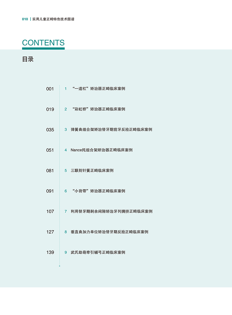 实用儿童正畸特色技术图谱-目录1.jpg