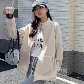 「四色可选！摇粒绒外套」秋冬穿搭摇粒绒外套女毛绒卫衣韩版ins潮加绒加厚开衫棒球服上衣