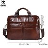 牛船长皮具真皮男士公文包商务公事包复古头层牛皮斜跨手提电脑包 商品缩略图2