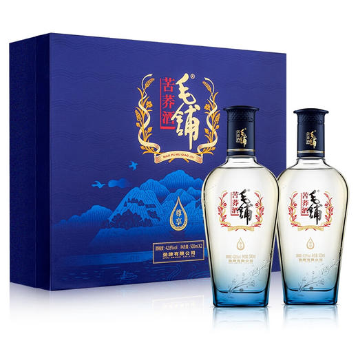 劲牌劲酒 毛铺苦荞酒 露酒 尊享 42.8度 500ml*2瓶 礼盒装 商品图0