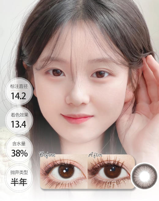 【🤹半年抛 · 店主推荐】可可糖 咕咕黑 半年抛 GUGUCON 商品图1