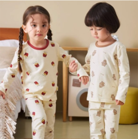 【柔软亲肤，锁温保暖！】宝宝家居服套装儿童秋装睡衣女童上衣裤子衣服两件套婴儿秋衣秋裤无论是日常居家还是睡眠时都能让宝宝感受到舒适与安心