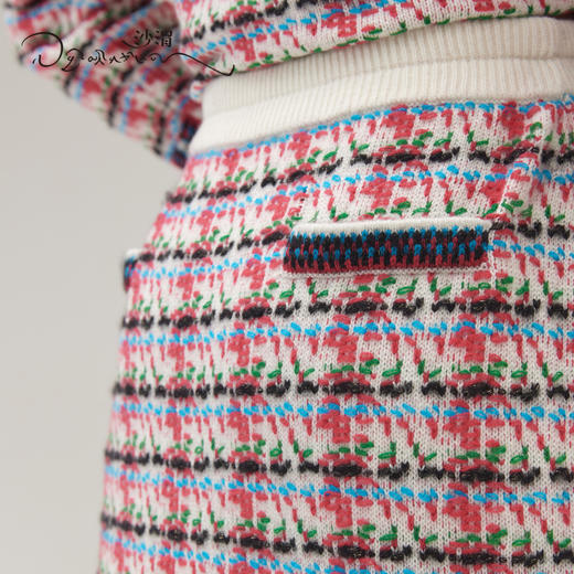 羊绒彩色小香风针织半裙SJF95W521A 商品图4