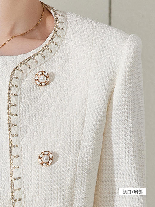 艾尚臣秋冬时尚洋气时髦女上衣小香风西装职业套装气质优雅 商品图4