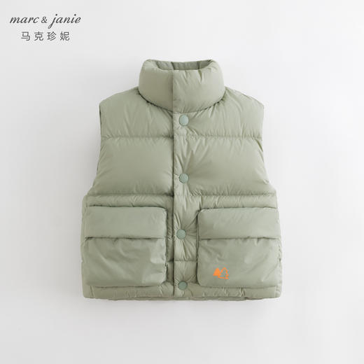 【三防】马克珍妮冬装新款男童山系户外超轻加厚羽绒服马甲231516 商品图2