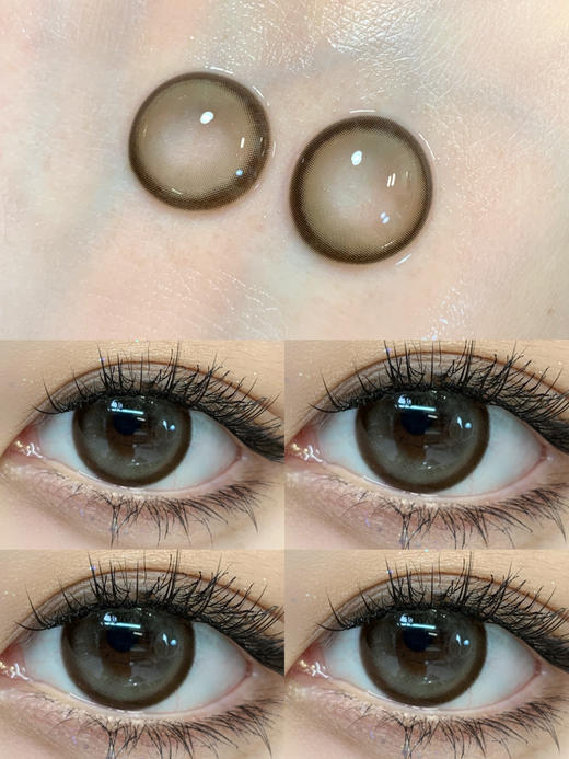 Lillilly旗下 ·LL-45冷光泡泡&LL-46焦糖啵啵 &LL-47冷泡乌龙   14.4mm白狮参考着色中大直径 ｜日抛10片装 商品图7