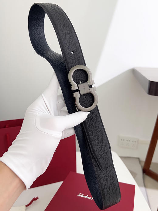 秋冬特惠💰320 菲拉格慕 男士腰带 带身宽度3.5cm 
皮料：意大利双色荔枝纹头层牛皮 商品图6