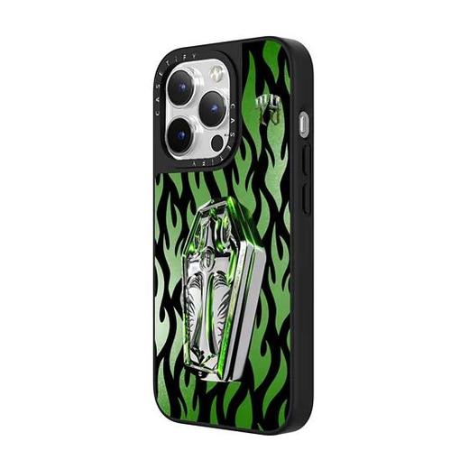Tyson Yoshi - Coffin in Neon Green MagSafe 兼容镜面手机壳 商品图0
