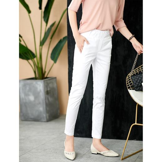 【现货7天】休闲松紧腰直筒裤子女2023春秋新款韩版薄款百搭女士九分裤子 商品图3