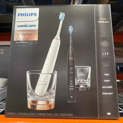 九🈷️折扣特价只要1880元🉐包税包邮到手了🔥强烈推荐这款，Philips HX9913这是飞利浦最高端土豪版牙刷🎈女神千颂伊同款粉色！一套里面两只，粉+白/黑+白 商品图6