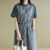 裁缝学苑AX71花边领裙子插肩松紧腰短袖连衣裙纸样女装衣服样板图 商品缩略图2