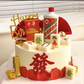 财运亨通-奶油鲜果蛋糕【惠州 】