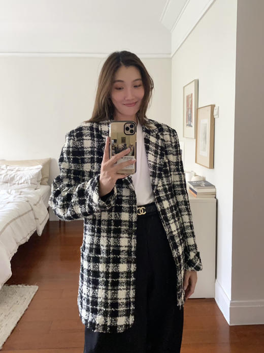 my black and white check jacket 商品图0