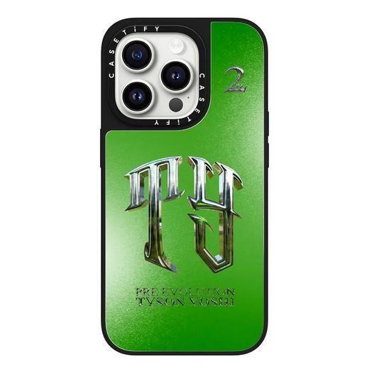 Pre Evolution logo - TY logo in Neon Green  MagSafe 兼容镜面手机壳 商品图2