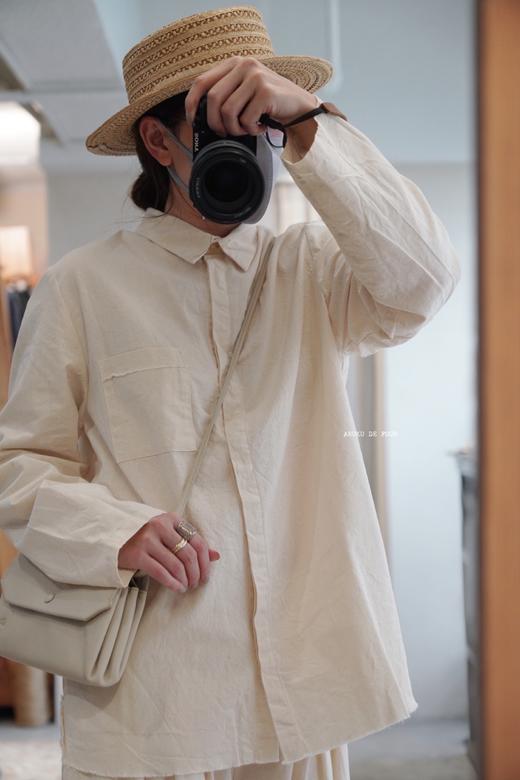 elsa esturgie 毛边下摆的长袖衬衫 商品图5