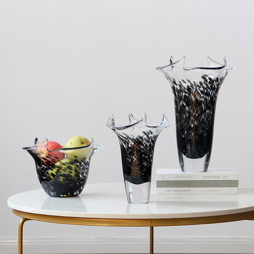 花边口玻璃花瓶花器果盘 商品图4