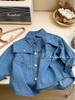 【轻薄透气保暖，设计简约大方！】女童韩版宽松牛仔外套秋季新款港风休闲衬衫薄款牛仔外套潮lm 商品缩略图4