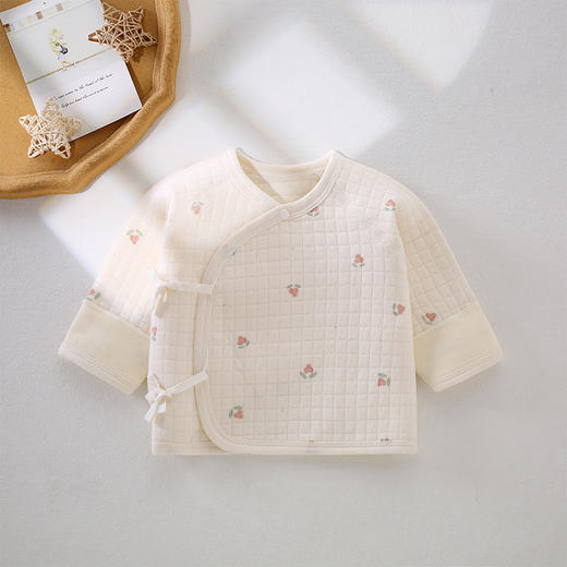 【柔软棉布，保暖透气！】初生儿半背衣秋冬和尚服上衣婴儿保暖男女宝宝新生儿衣服春秋冬款lm 商品图12