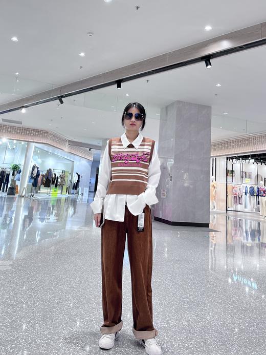 LZ3H02 棠梨褐色  针织马甲 商品图0