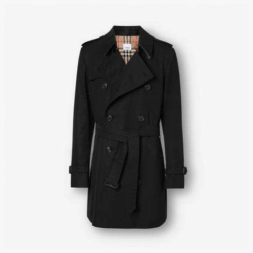 BURBERRY 巴宝莉 男士温布尔顿版型 - 短款 Trench 风衣 黑色 8015237 A1189 商品图0