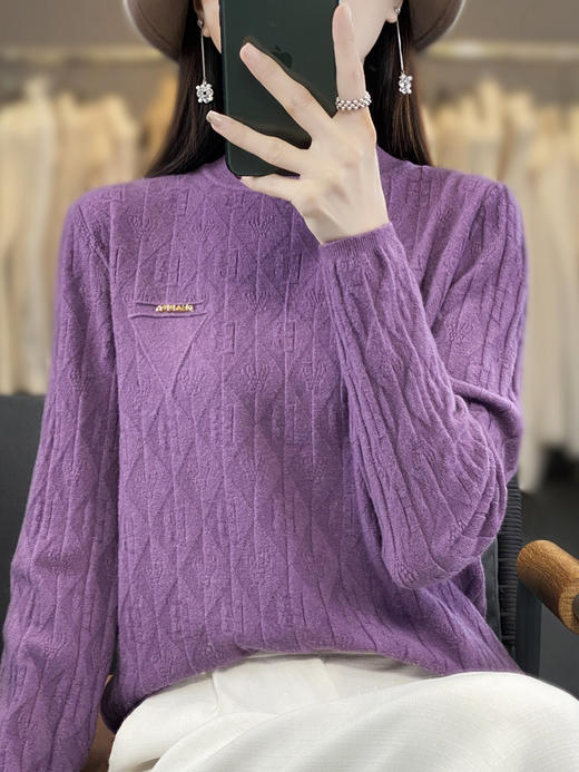 DD-秋冬小众时尚感装半高领安外穿长袖软糯毛衣 商品图0