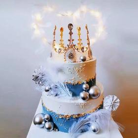 女王皇冠鲜果双层蛋糕【惠州】